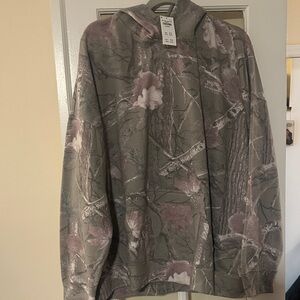 Hollister Camouflage Hoodie - grey & pink (mauve)